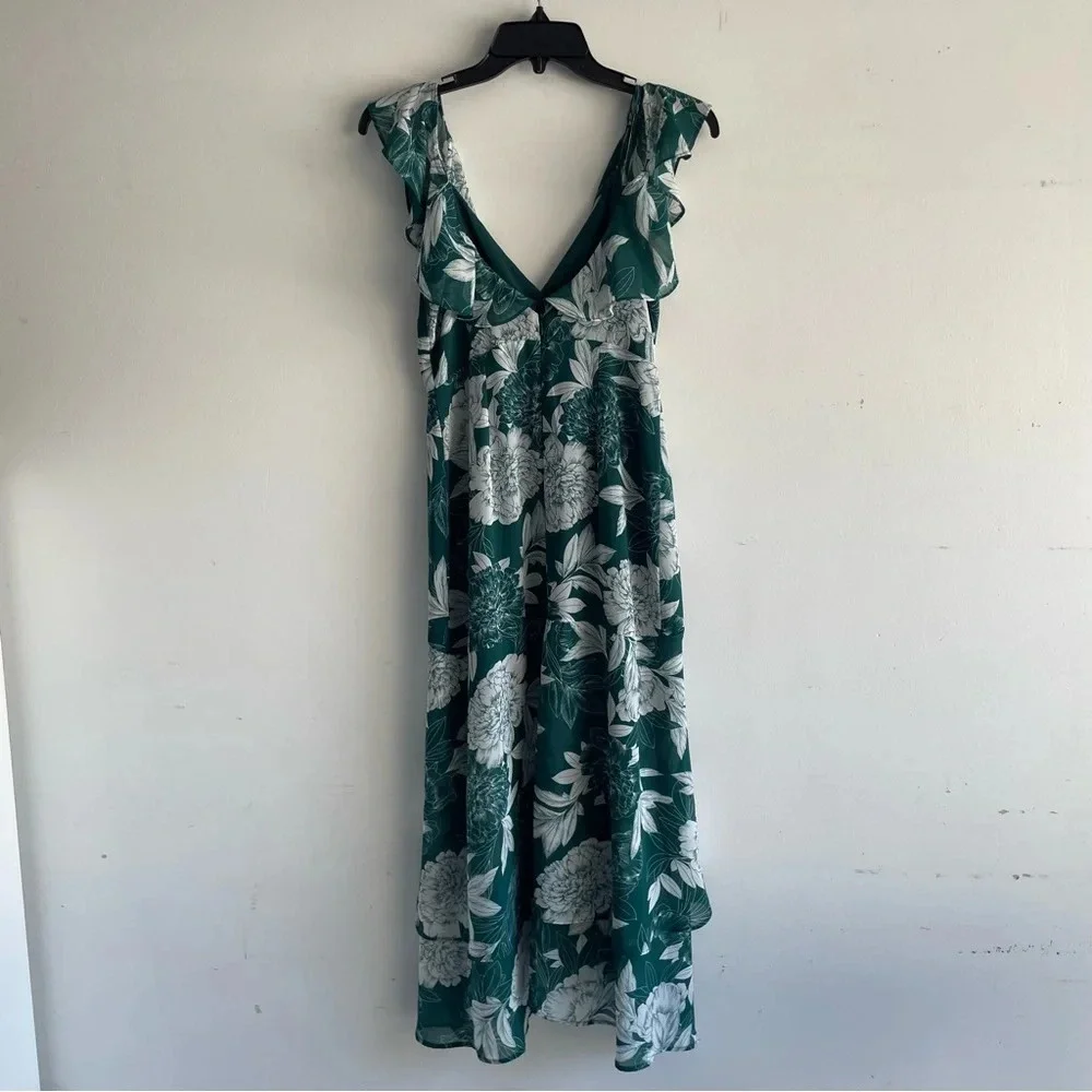 BARDOT Garden Party Cold Shoulder Floral Ruffle High-low Dress 22188_3